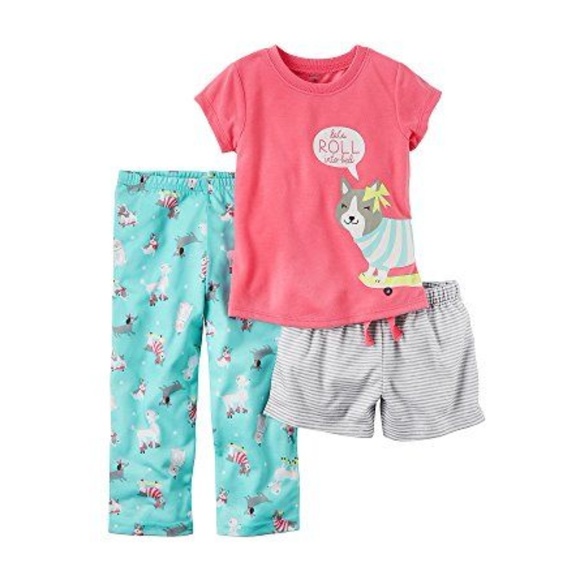 Pyjama 2 Pièces Carter's Taille 2T Fille - Manches Longues, Occasion Très Bon état